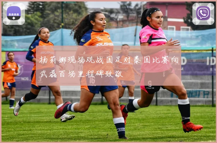 杨莉娜现场观战国足对泰国比赛向武磊百场里程碑致敬
